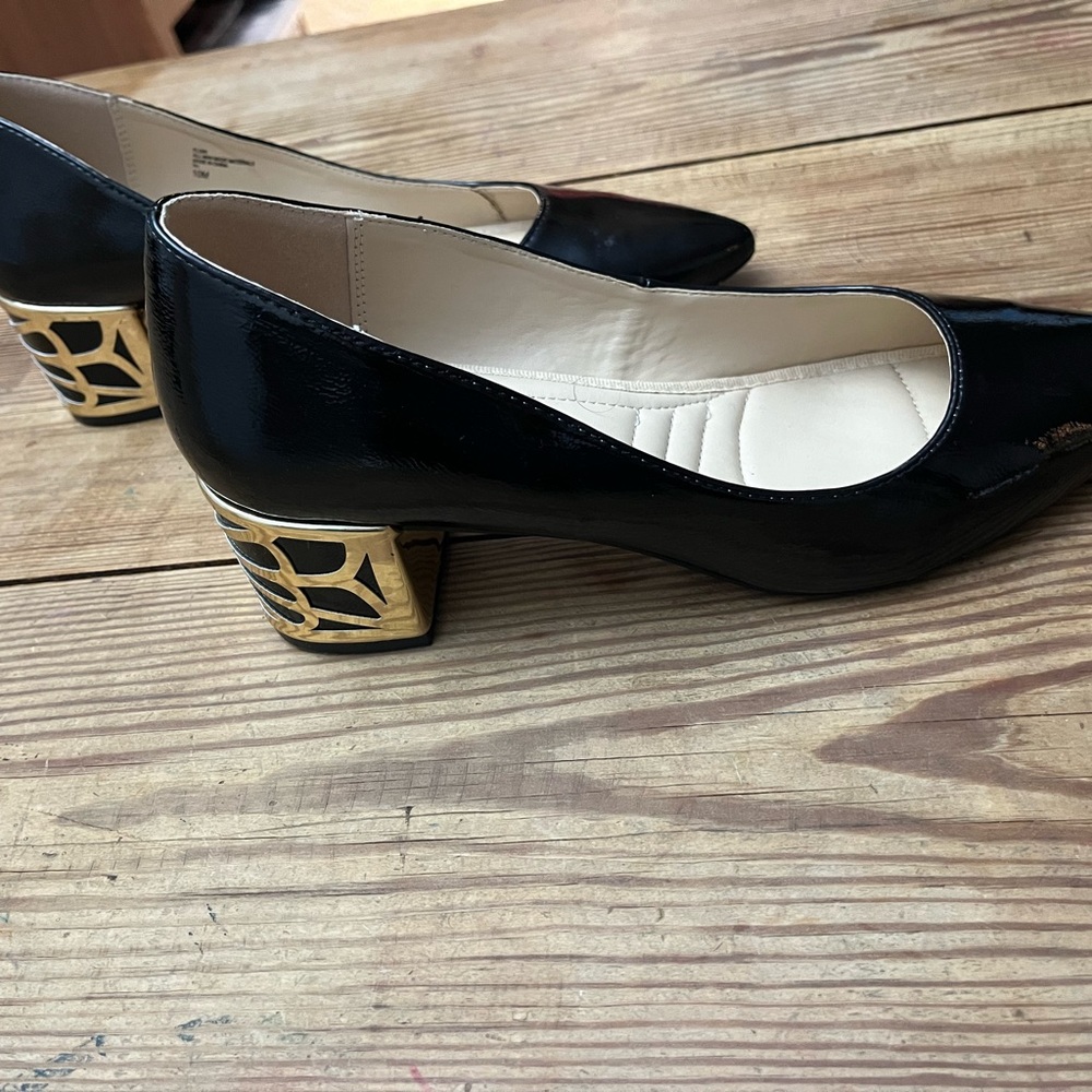 Black and Gold heels